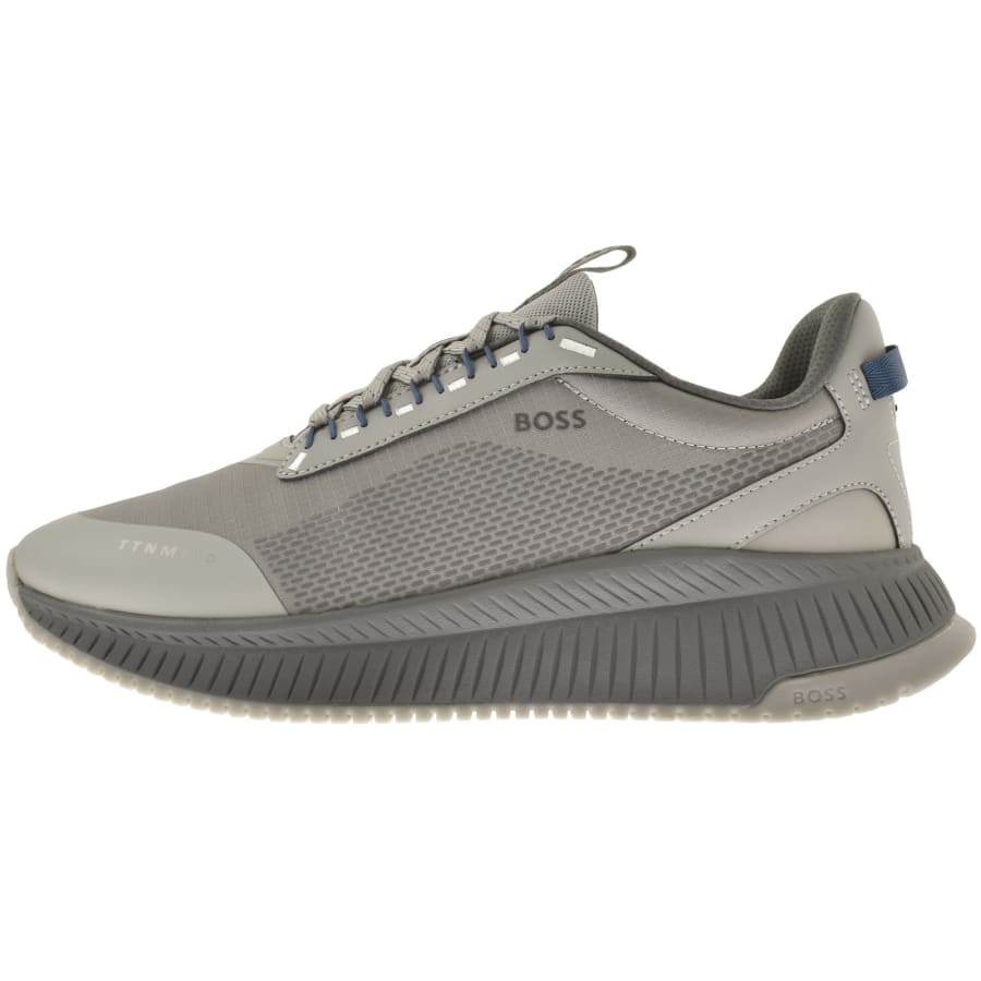 BOSS Titanium Runner Trainers Grey